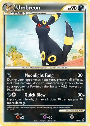 Umbreon 022 - Reverse Holofoil Call of Legends - Holo Rare