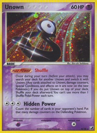 Unown (B) 00B - Holofoil Unseen Forces - Holo Rare