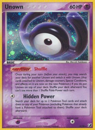 Unown (H) 00H - Holofoil Unseen Forces - Holo Rare