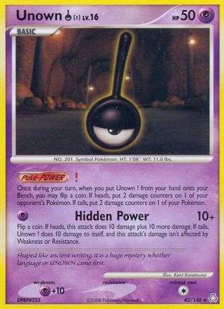Unown (!) 042 - Reverse Holofoil Legends Awakened - Rare