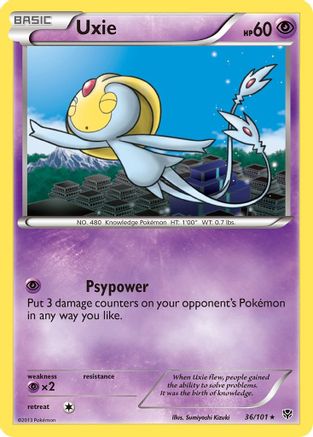 Uxie 036 Plasma Blast - Rare