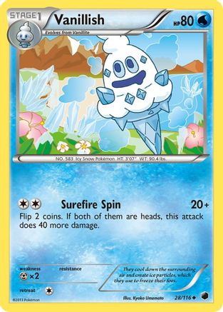 Vanillish 028 - Reverse Holofoil Plasma Freeze - Uncommon