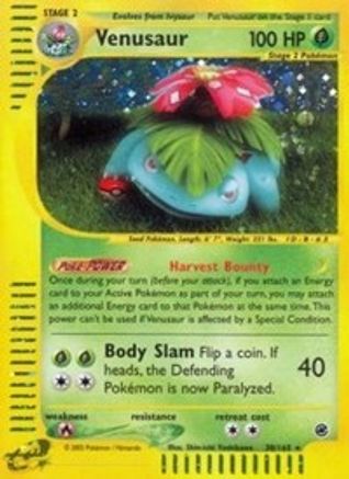 Venusaur (30) 030 - Holofoil Expedition - Holo Rare