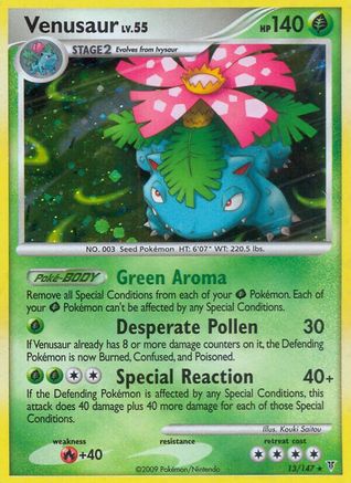 Venusaur 013 - Holofoil Supreme Victors - Holo Rare