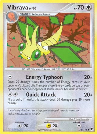 Vibrava 053 - Reverse Holofoil Rising Rivals - Uncommon