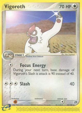 Vigoroth 052 - Reverse Holofoil Sandstorm - Uncommon