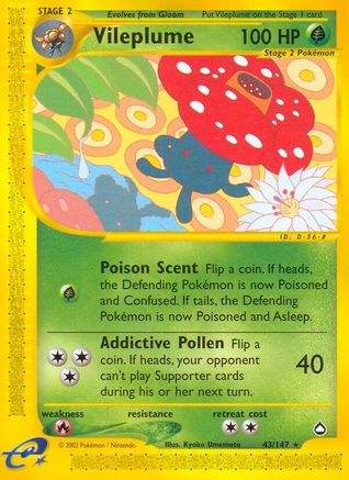 Vileplume 043 Aquapolis - Rare