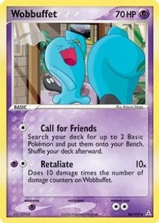 Wobbuffet 056 - Reverse Holofoil Holon Phantoms - Uncommon