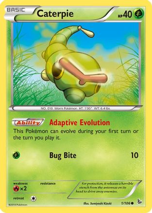Caterpie 001/106 XY Flashfire - Common