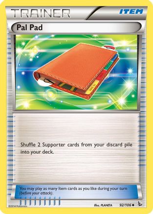 Pal Pad 092/106 XY Flashfire - Uncommon
