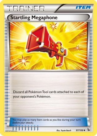 Startling Megaphone 097/106 - Reverse Holofoil XY Flashfire - Uncommon