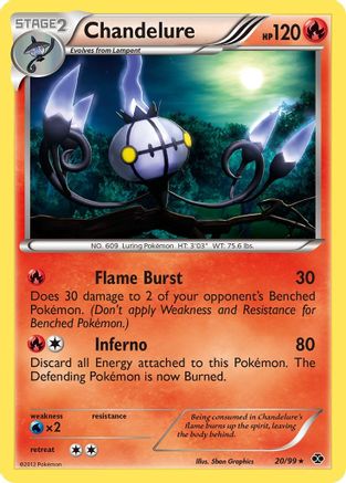 Chandelure 020 - Holofoil Next Destinies - Holo Rare