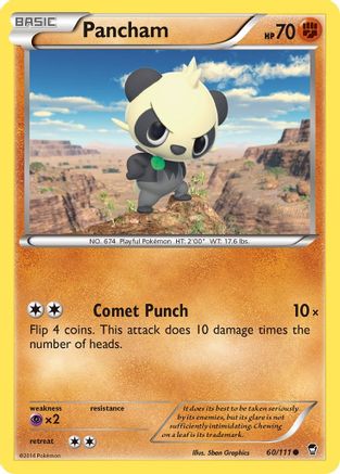 Pancham (60) 060/111 XY Furious Fists - Common
