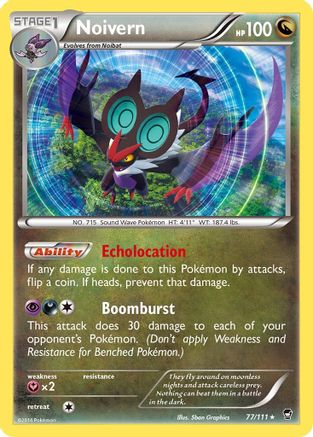 Noivern 077/111 - Reverse Holofoil XY Furious Fists - Holo Rare