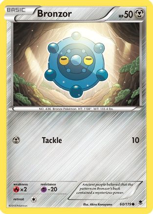 Bronzor 060/119 - Reverse Holofoil XY Phantom Forces - Common