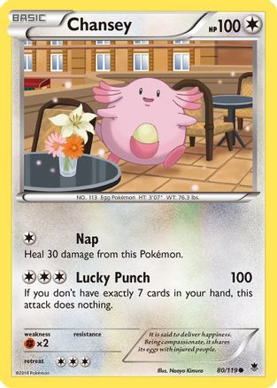 Chansey 080/119 XY Phantom Forces - Common