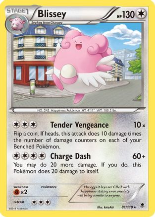 Blissey 081 XY Phantom Forces - Rare