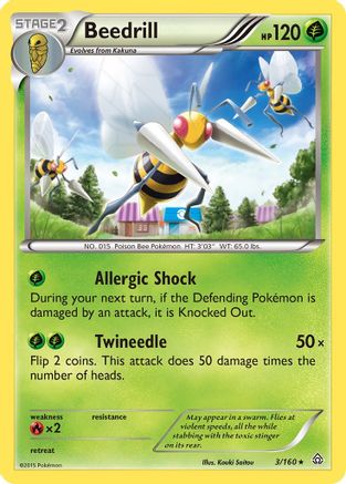 Beedrill 003/160 XY Primal Clash - Rare
