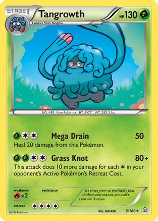 Tangrowth 005 - Reverse Holofoil XY Primal Clash - Rare