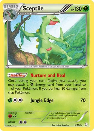 Sceptile 008/160 XY Primal Clash - Rare