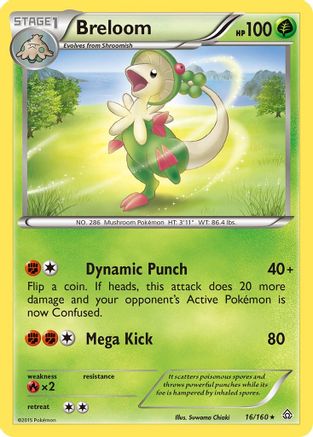 Breloom 016/160 XY Primal Clash - Rare