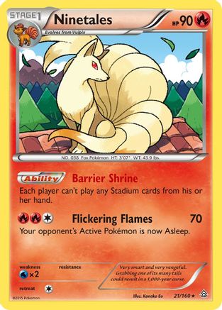 Ninetales 021/160 XY Primal Clash - Rare