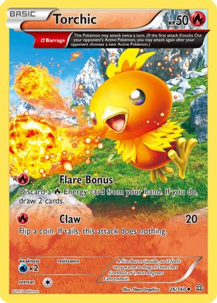 Torchic (Omega) 026/160 XY Primal Clash - Uncommon