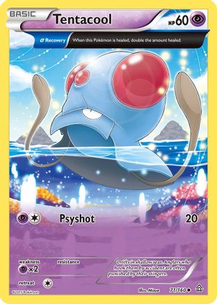 Tentacool (Alpha) 071/160 XY Primal Clash - Uncommon