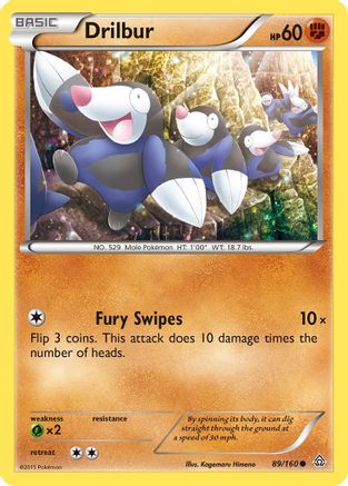 Drilbur 089 XY Primal Clash - Common