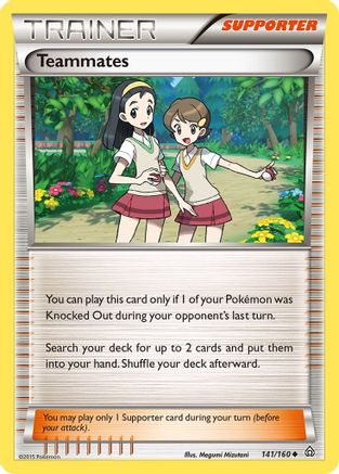 Teammates 141/160 XY Primal Clash - Uncommon