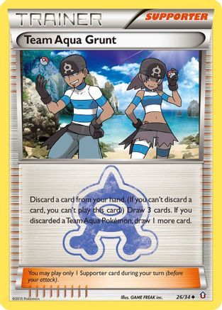 Team Aqua Grunt 026/34 Double Crisis - Uncommon