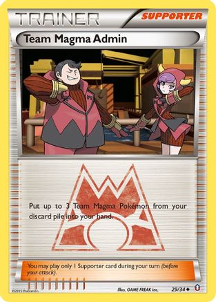 Team Magma Admin 029/34 Double Crisis - Uncommon