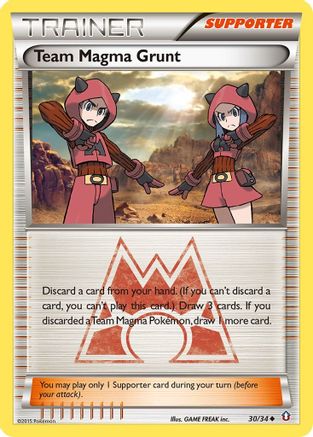 Team Magma Grunt 030/34 Double Crisis - Uncommon