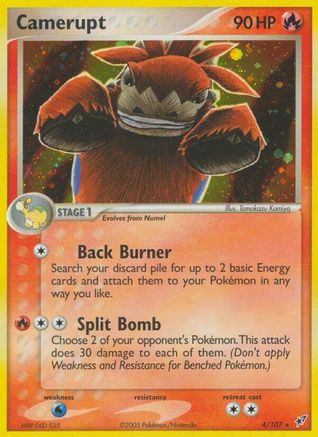 Camerupt 004 - Reverse Holofoil Deoxys - Holo Rare