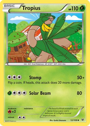 Tropius 012 XY Roaring Skies - Uncommon