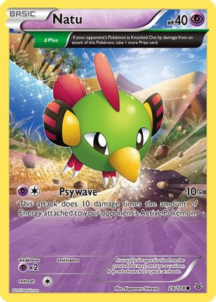 Natu (28 Delta) 028/108 - Reverse Holofoil XY Roaring Skies - Common