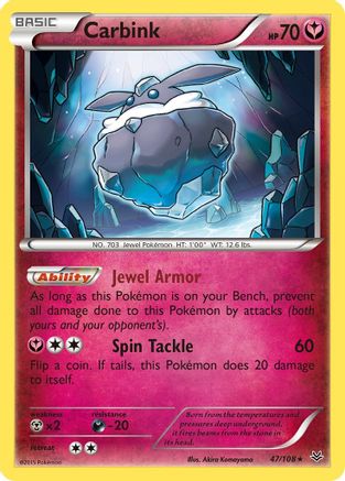 Carbink 047/108 XY Roaring Skies - Rare