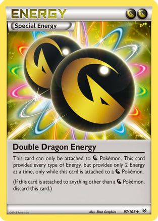 Double Dragon Energy 097/108 - Reverse Holofoil XY Roaring Skies - Uncommon