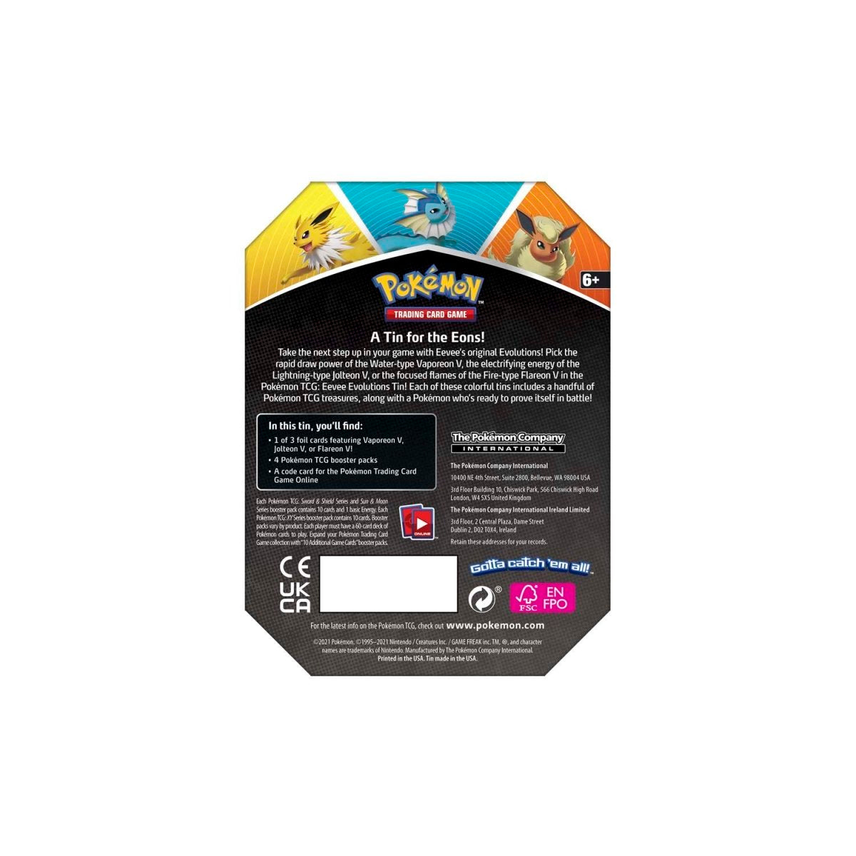 Eevee Evolutions V Tin
