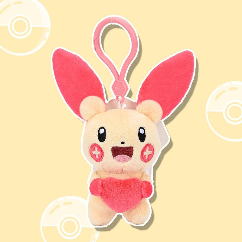 6” Plusle Heart Key Chain Plush