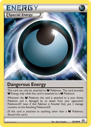 Dangerous Energy 082/98  - Reverse Holofoil XY  Ancient Origins - Uncommon