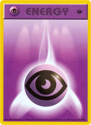 Psychic Energy 101/102  - 1st Edition Base Set Shadowless - Common