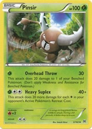 Pinsir 003  - Reverse Holofoil XY  BREAKthrough - Uncommon