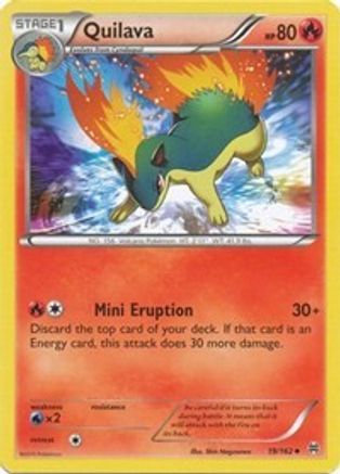 Quilava 019/162  - Reverse Holofoil XY  BREAKthrough - Uncommon