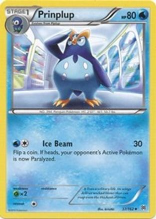 Prinplup 037  - Reverse Holofoil XY  BREAKthrough - Uncommon