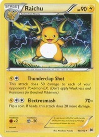 Raichu 049/162  - Reverse Holofoil XY  BREAKthrough - Rare