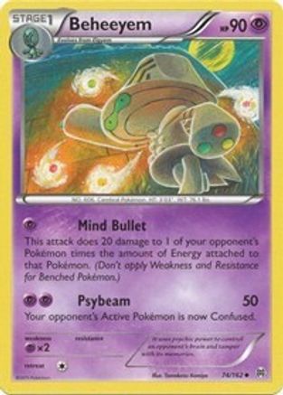 Beheeyem 074/162  - Reverse Holofoil XY  BREAKthrough - Uncommon