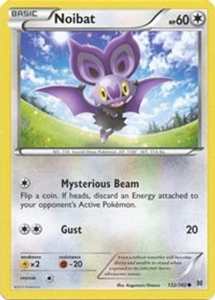 Noibat (132) 132/162  - Reverse Holofoil XY  BREAKthrough - Common