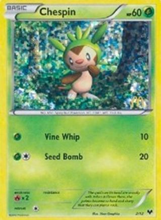 Chespin 002/12  - Holofoil McDonalds Promos 2014 - Promo