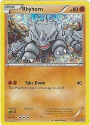 Rhyhorn 008/12  - Holofoil McDonalds Promos 2015 - Promo